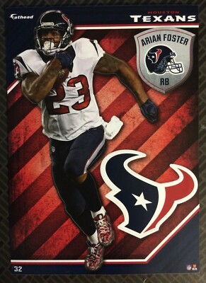 2015 NFL Fathead Vinyl Decal/Sticker Arian Foster Houston Texans
