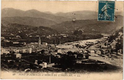 Old postcard Aubenas - Pont d'AUBENAS et Monts de l'Ardeche (484564)