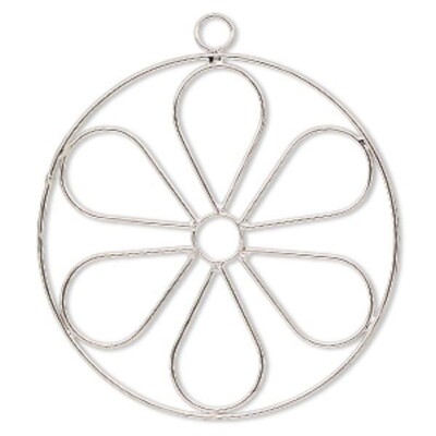 Wire Frame, 2 Steel Wire Flower Ornament 4 Inch Wire Frame Forms *