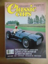 Thoroughbred & CLASSIC CARS November 1987 BRM V16