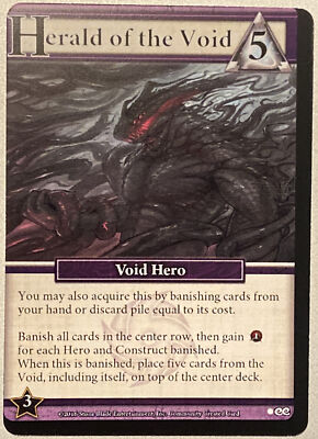 1x Herald Of The Void Ascension Deck Building Game Custom Promo Mint