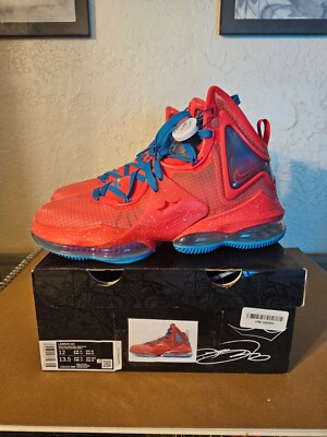 NIKE LEBRON 19 EP KING'S CROWN RED/BLUE SIZE 12 BRAND NEW
