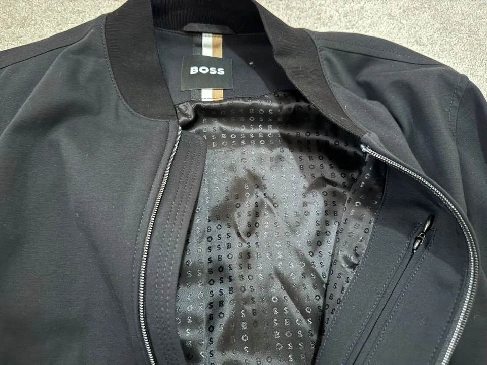 HUGO BOSS JACKET BLACK SLIM FIT ALL SIZES NEW RRP £349 - Image 3 of 4