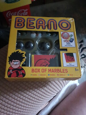 Beano Box mit Murmeln 101 Glasmurmeln + Spielbuch Alter 5+ 
