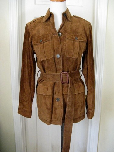 RALPH LAUREN DRY GOODS BROWN SUEDE 