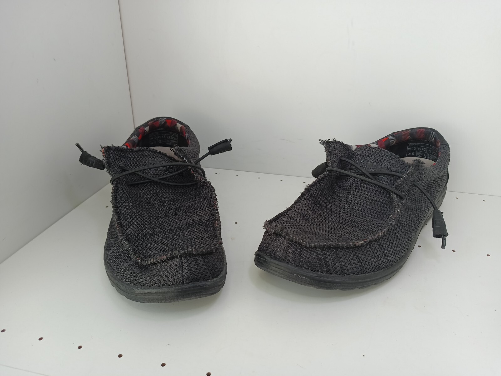 Hey Dude Wally Sox Jet Black Men's Shoes Comfortable … Gem