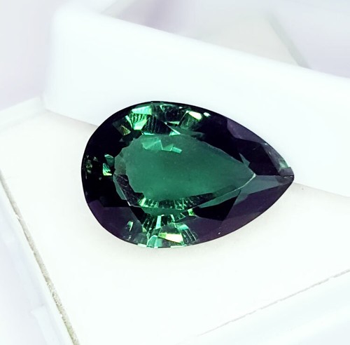 Natural Green Amethyst Loose Gems 8-10 Ct Untreated Certified Pear Shape A014 - Picture 8 of 11
