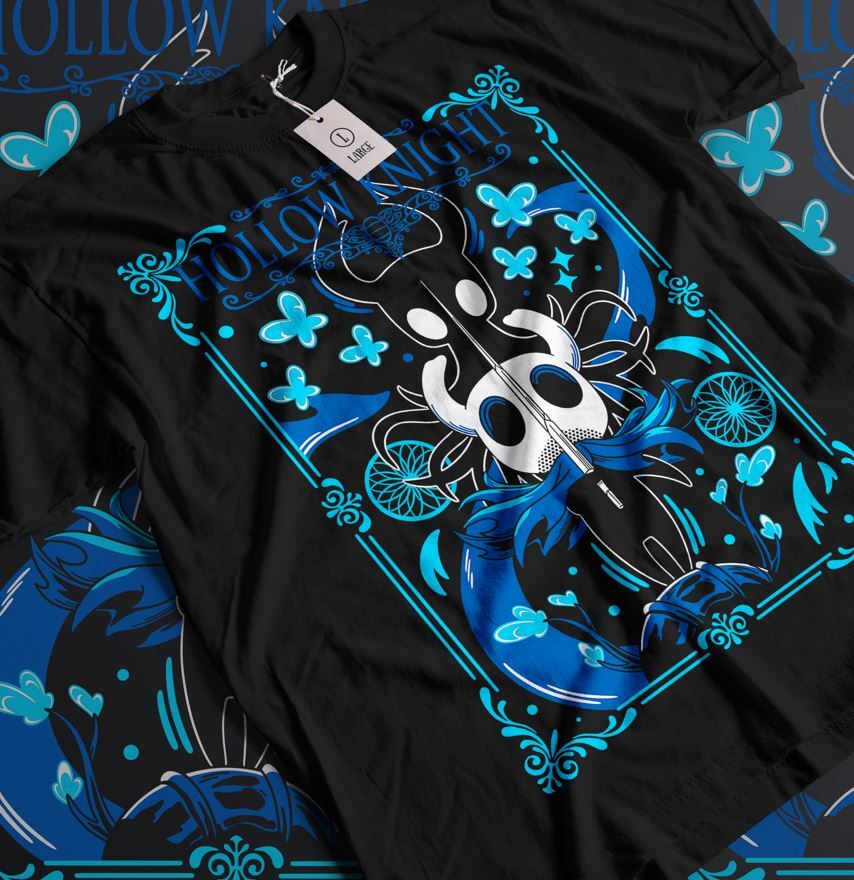 T-shirt Gamer Hollow Knight Silksong - Unisexe, Coupe Décontractée - Plusieurs Tailles Du XXS Au XXXXL - Idéal Cadeau Pour Fan De Jeux Indés - 2
