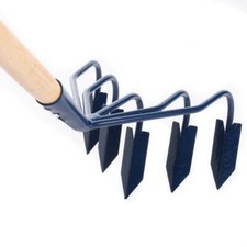 Handgrubber Gartenhacke Kultivator Grubber Hacke 5 Zinken Bodenlüfter 155cm 