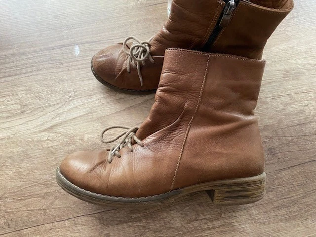 Damen Schuhe Wordstep , Gr 37, braun, Leder, Schnürer - Bild 2 von 4