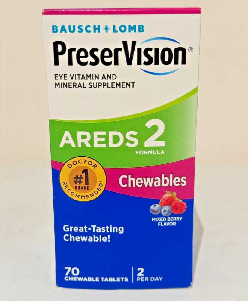 PreserVision Areds2 Formula Eye Vitamin & Mineral 70 Chewable EXP 07/25+