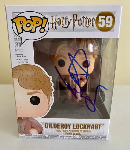 Kenneth Branagh Harry Potter Gilderoy Lockhart #59 Signed Funko Pop Beckett RARE