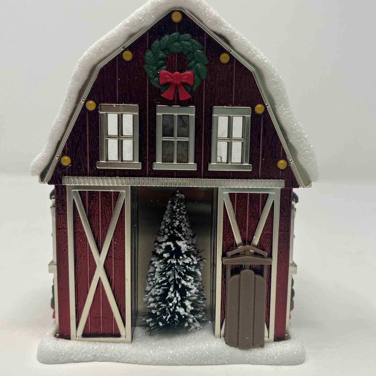 Bath & Body Works Wallflower Christmas Barn Plug Nightlight Projector-image