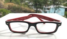 Ray-Ban Jr Black on Red Eyeglasses Frames RB 1535 3573 No Lens 46-16-125