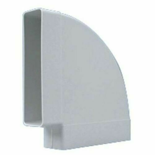 Tubo Rettangolare Per Cappa 55x220 Mm - 1,5 Metri In Plastica Bianca