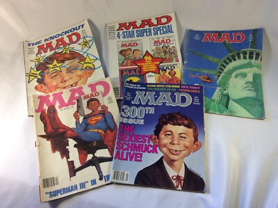 Lot Of 4 Madd Magazines 1987 To 1991