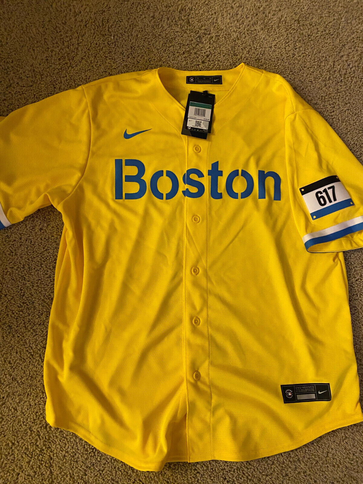 NIKE Boston Red Sox City 617 Fenway Park Area Connect Official Replica  Jersey