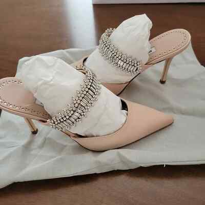 最終値下げ！新品同様　manolo blahnik マノロ　362/1 最終値下げ【美品】Manolo Blahnik マノロ シルクハイヒール