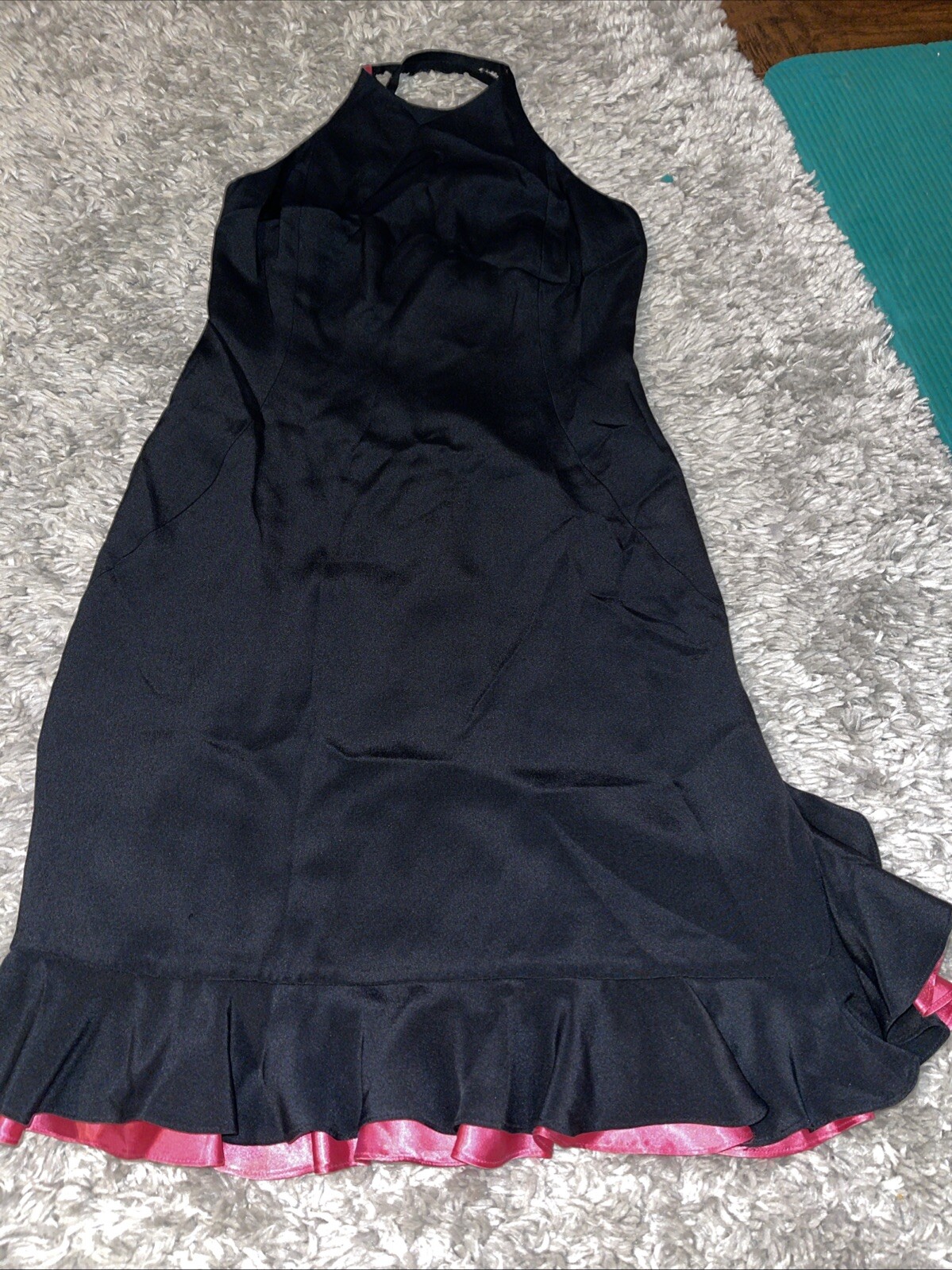 Pimento Black & Fuchsia Dress. Salsa/Flirty. Sz 4