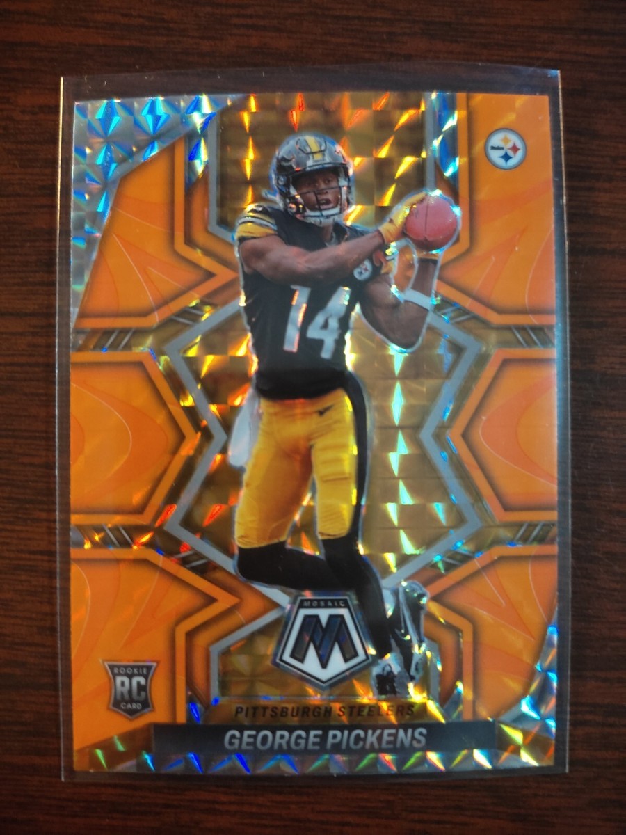 2022 Panini Mosaic Orange Reactive Prizm Rookie George Pickens RC