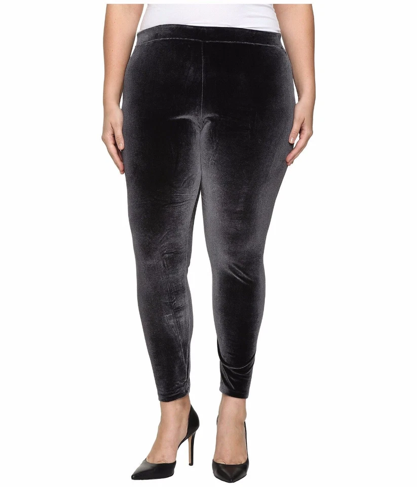 Новый с Ярлыками оттенок женщин плюс размер эластичной бархата леггинсы черный, XXL - Изображение 2 из 4