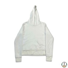 Nike Sportswear Hoodie Womens XS White Swoosh Fleece Pullover Hooded Sweatshirt