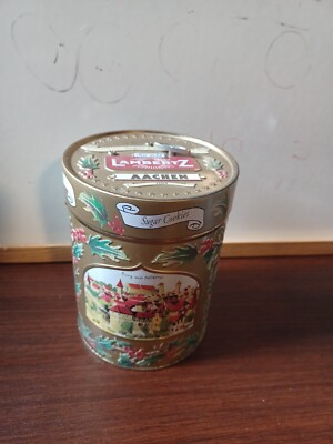 Lambertz Aachen 2004 Iced Gingerbread Cookies Germany Music Box Tin PLAYS