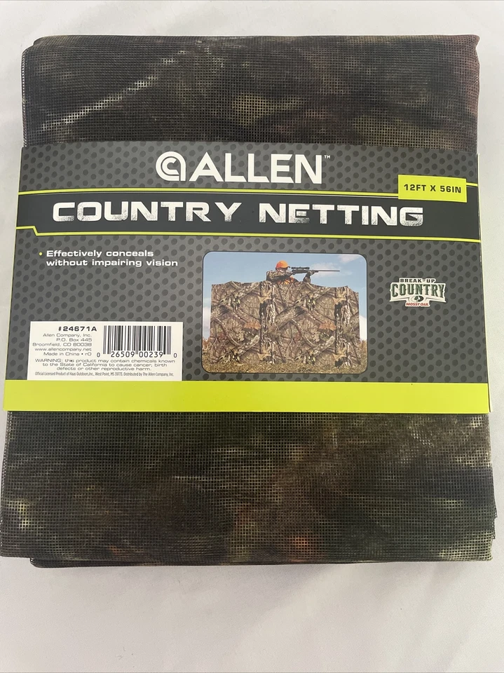 Allen Camo Netting Hunting Blind Conceal MOSSY OAK Break-Up Country 12'x56" - Image 3 of 4