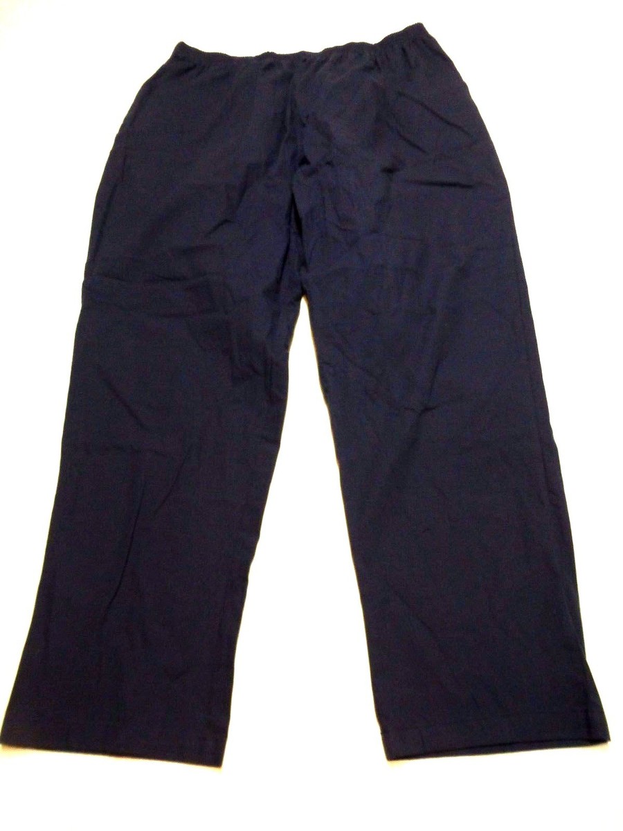 Blair Womens Casual Pants Size 20 Blue Elastic Waist New Without