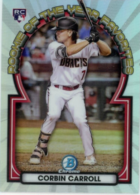 2023 Bowman Baseball Rookie Of The Year Favorite #1 - 15 You Select From List