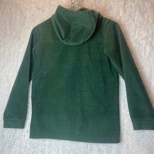 Boy-Scout Columbia size medium 10/12 Green Boy Scout Fleece Hooded Jacket Zip - Picture 12 of 17