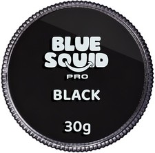 BLUE SQUID PRO FACE PAINT PROFESSIONAL WATER BASED SINGLE CAKE FACE PAINT Black