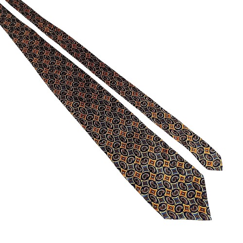 Adolfo Multicolor Textured Metallic Emblem Men display picture 1