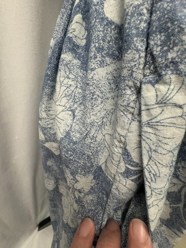 American Eagle Short Sundress Women's Size Medium Blue w Floral Pattern Pockets - Picture 5 of 22