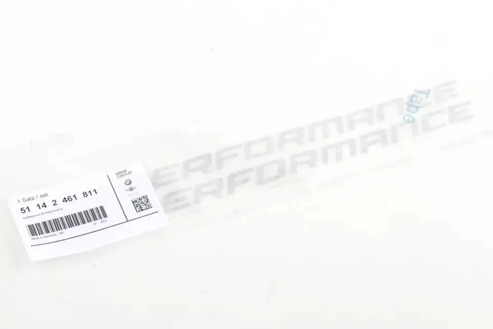 BMW Genuine M PERFORMANCE Lettering Sticker Set 51142461811 NEW - Image 2 of 3