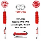 Rancho RS5000X Stock Height Rear Shock Absorber Pair For 05-20 Tacoma 4WD RWD