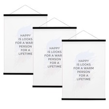 FALAMON 3-Pack Magnetic Poster Hanger Frame, 18" for Posters, Pics, Canvas