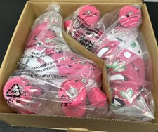 Roller Derby Trac Star Youth Girls Adjustable Roller Skates White/Pink Size 2-12