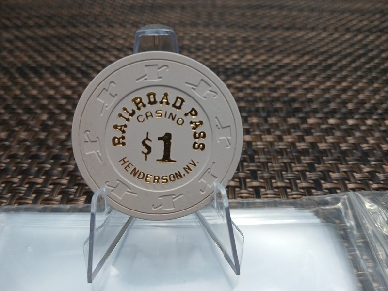 Railroad Pass Casino Henderson Nevada $1 Chip. Las Vegas Nevada