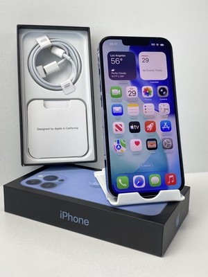 Apple iPhone 13 Pro A2483 256GB Sierra Blue 97% battery health Factory Unlocked