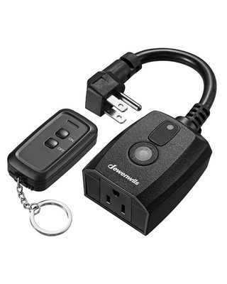 DEWENWILS Outdoor Remote Control Outlet, 125V 15A Wireless Remote Control Switch
