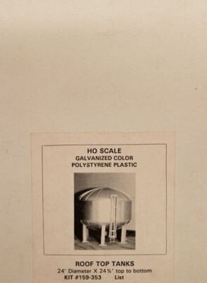 BH Models 159-353 HO Roof Top Tank Building Kit