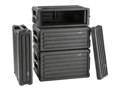 SKB Cases 1SKB-R2S 2U Shallow Roto Rack Steel Rails W/ 10.5-Inch Deep (1SKBr2S)
