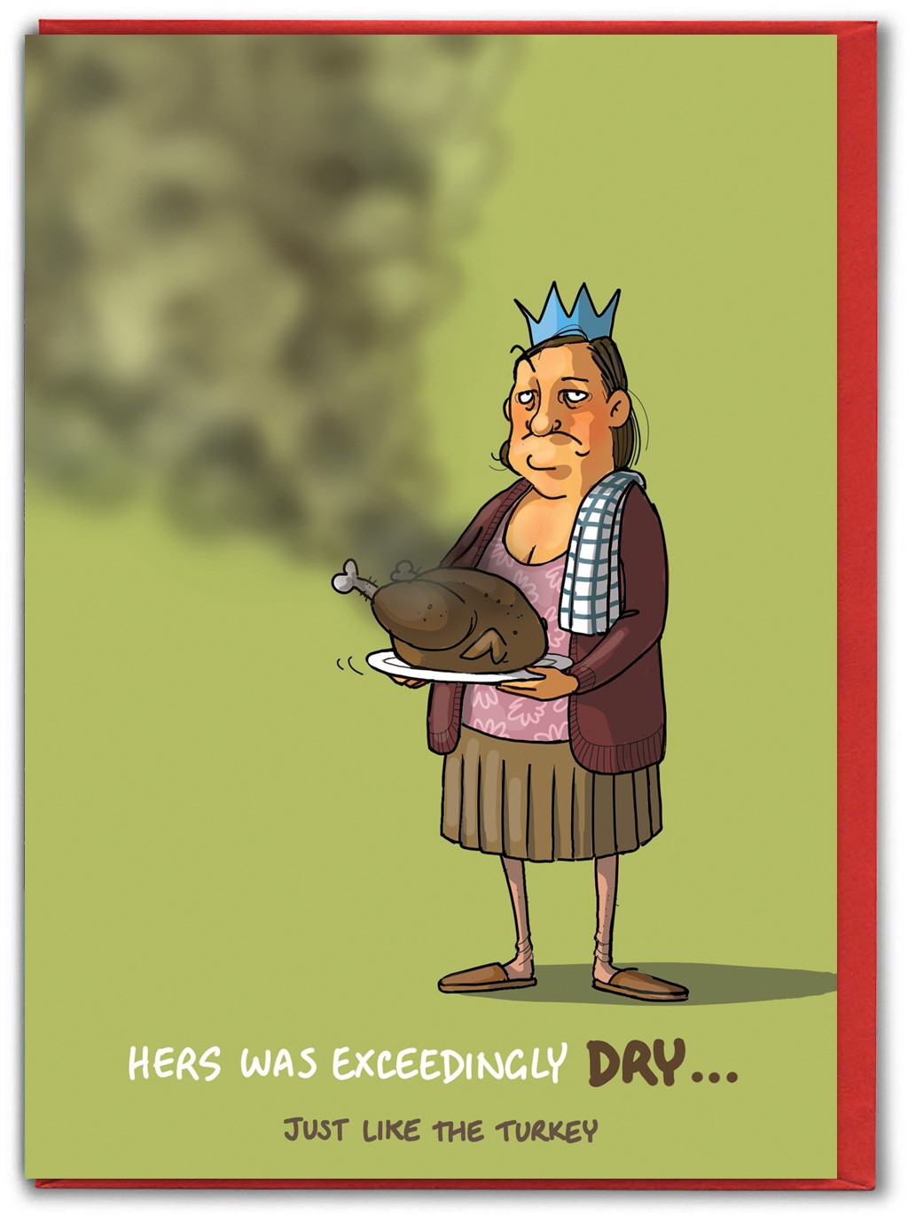 Funny Christmas Card Cheeky Festive Cartoon Humour Witty Amusing Turkey Joke