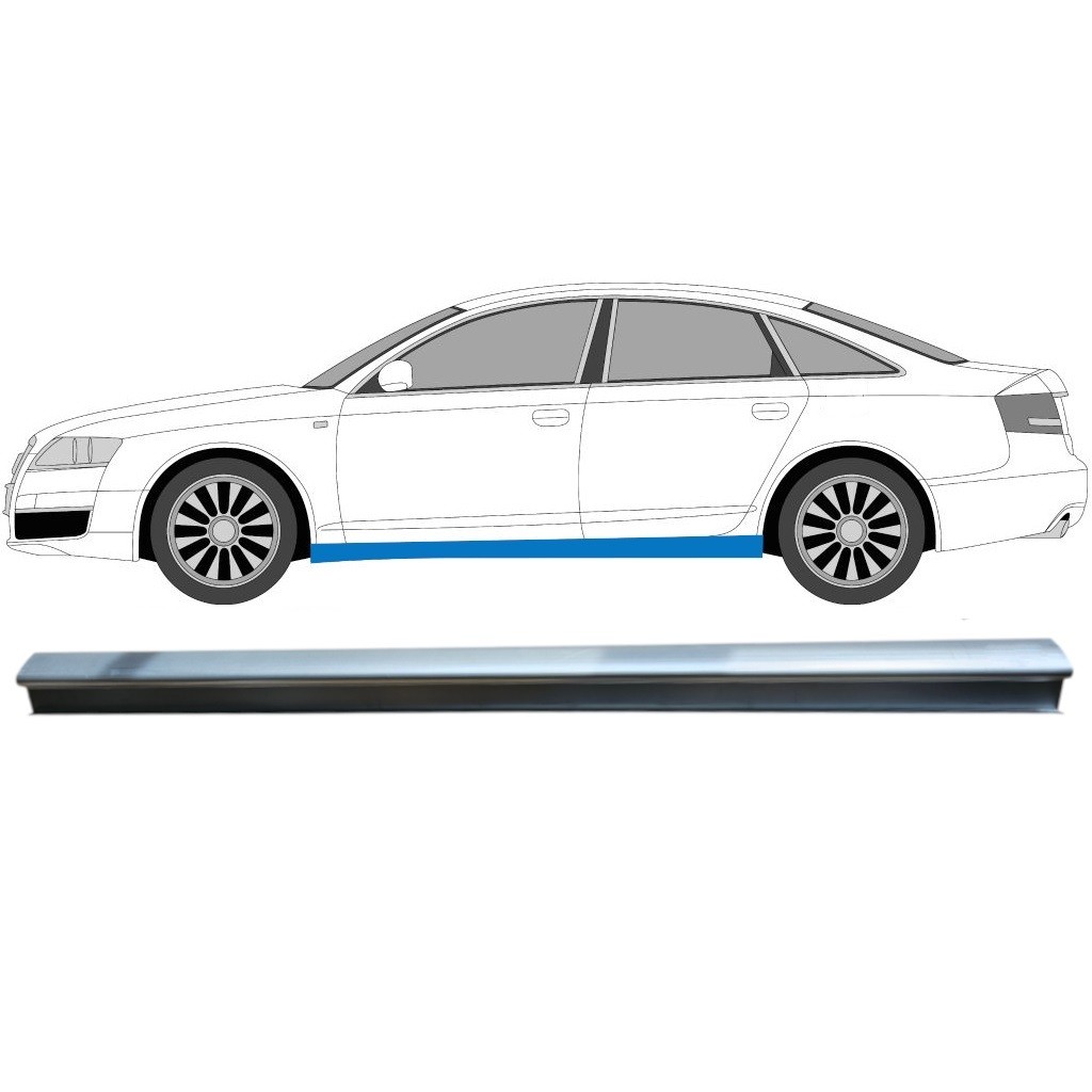 Sill repair panel for Audi A6 C6 2004-2010 / Left