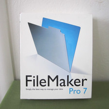 FileMaker Pro 7 Software for Mac CD-ROM Complete Box w/ Manuals  License Keys