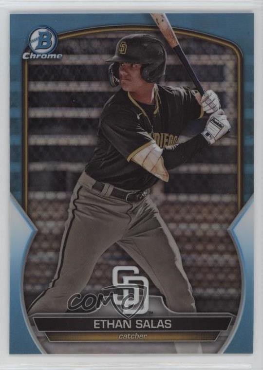 2023 Bowman Draft Chrome Sky Blue Refractor Ethan Salas #BDC-1 03j5