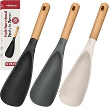 Cuchara silicona cocina antiadherente para mezclar servir raspar utensilio 11in
