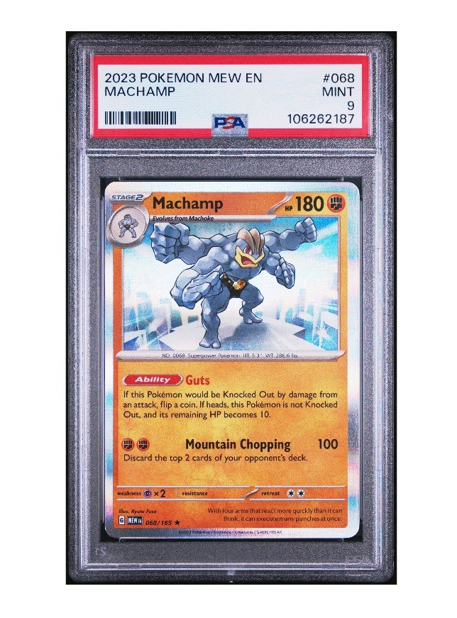 2023 POKEMON MEW EN-151 #068 MACHAMP PSA 9 MINT