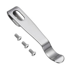 Deep Carry Pocket Clip 2.24"(57mm) Knife Pocket Back Clip with Screws Silver